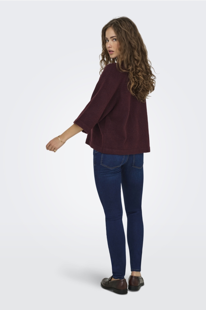 ONLSIMONI 3/4 PULLOVER KNT NOOS 15333199 Port Royale/MELANGE